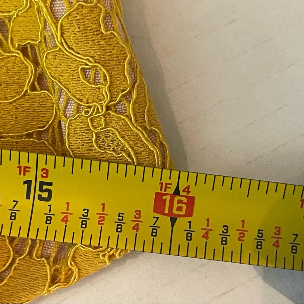 Endless Rose Mustard Lace Tie-Shoulder Mini Dress - Picture 11 of 14